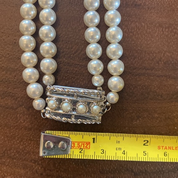 VINTAGE Sarah Coventry Double stranded Pearl Necklace - Picture 6 of 6